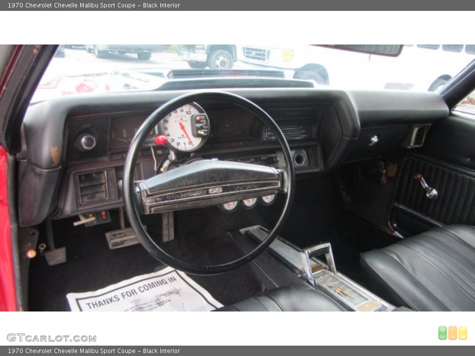 Black Interior Dashboard for the 1970 Chevrolet Chevelle Malibu Sport Coupe #81376488