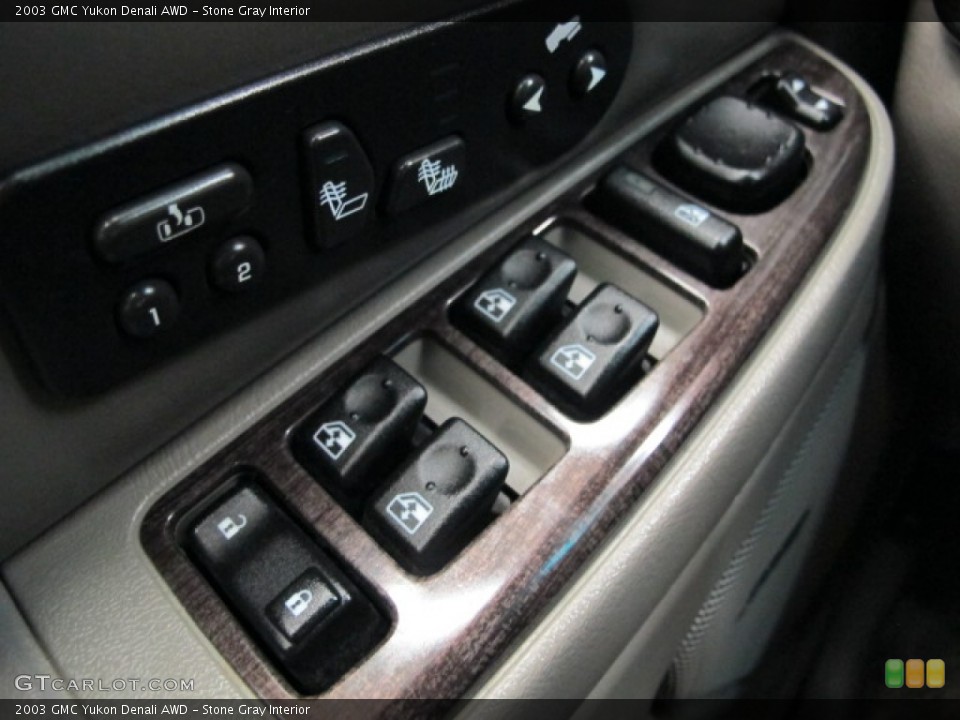 Stone Gray Interior Controls for the 2003 GMC Yukon Denali AWD #81376764