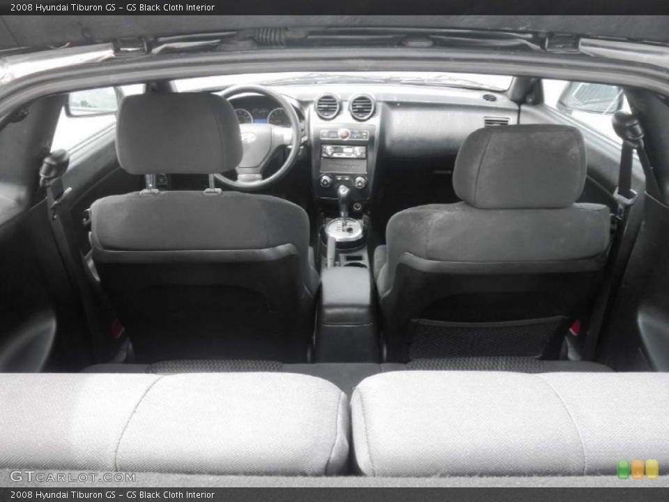 GS Black Cloth Interior Photo for the 2008 Hyundai Tiburon GS #81377109