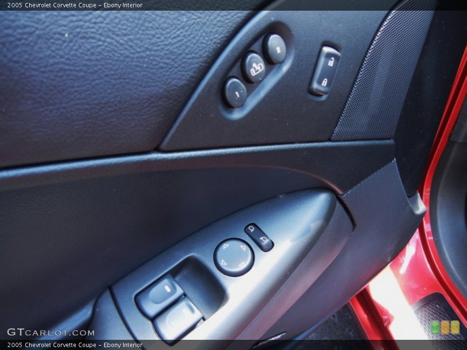 Ebony Interior Controls for the 2005 Chevrolet Corvette Coupe #81377145