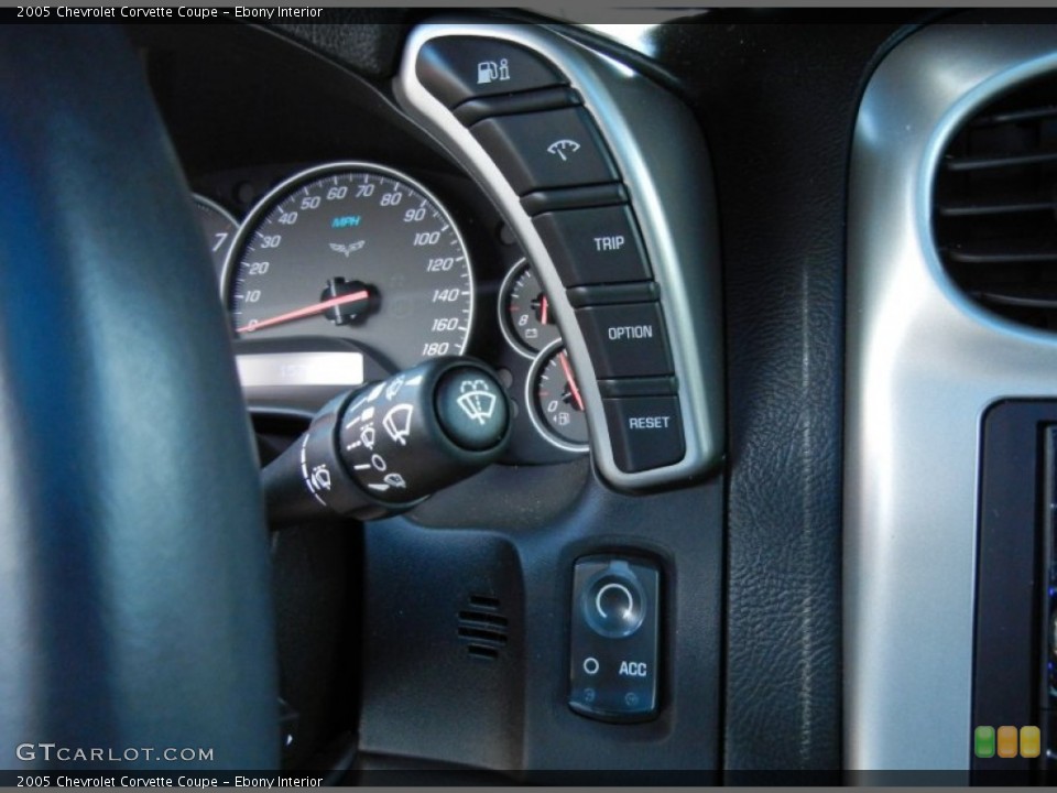Ebony Interior Controls for the 2005 Chevrolet Corvette Coupe #81377283