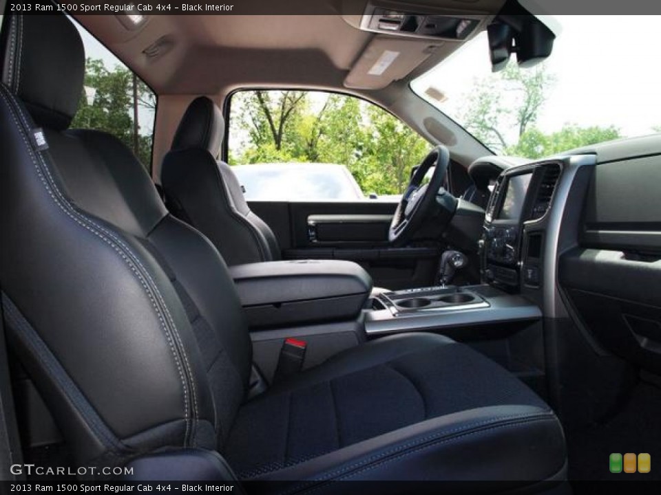 Black Interior Photo for the 2013 Ram 1500 Sport Regular Cab 4x4 #81378891