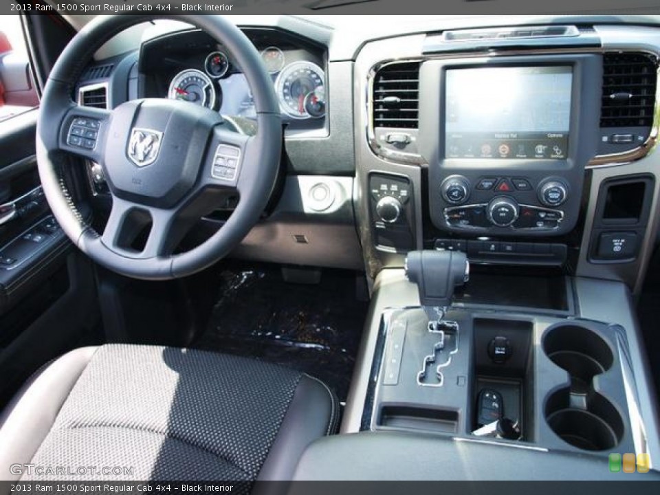 Black Interior Dashboard for the 2013 Ram 1500 Sport Regular Cab 4x4 #81378916