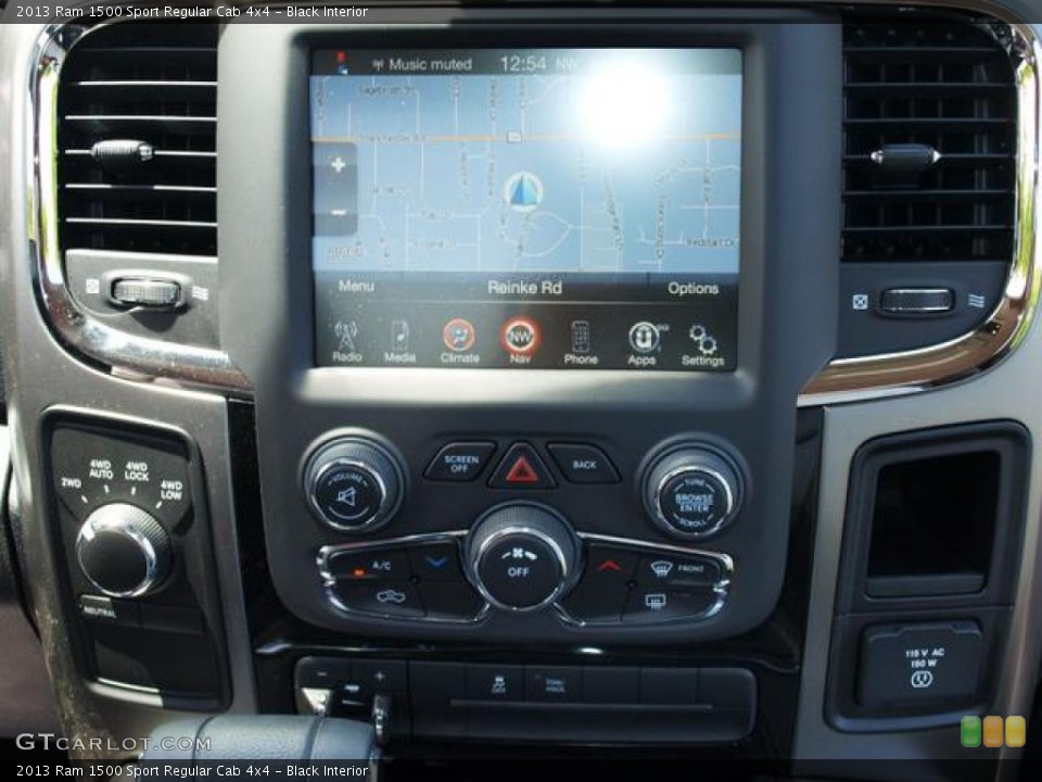 Black Interior Controls for the 2013 Ram 1500 Sport Regular Cab 4x4 #81378961