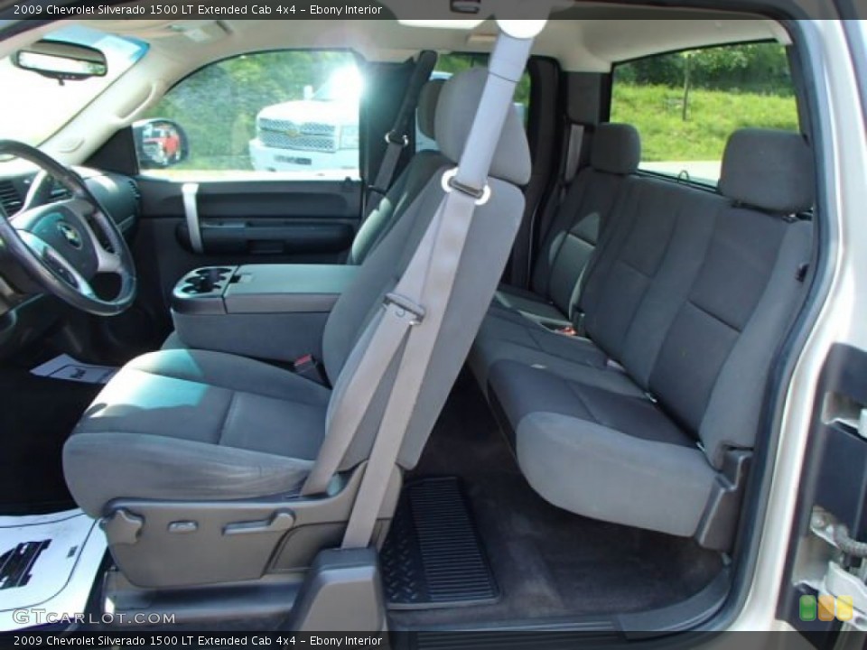 Ebony Interior Photo for the 2009 Chevrolet Silverado 1500 LT Extended Cab 4x4 #81380640
