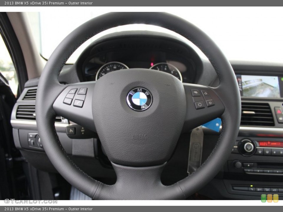 Oyster Interior Steering Wheel for the 2013 BMW X5 xDrive 35i Premium #81380927