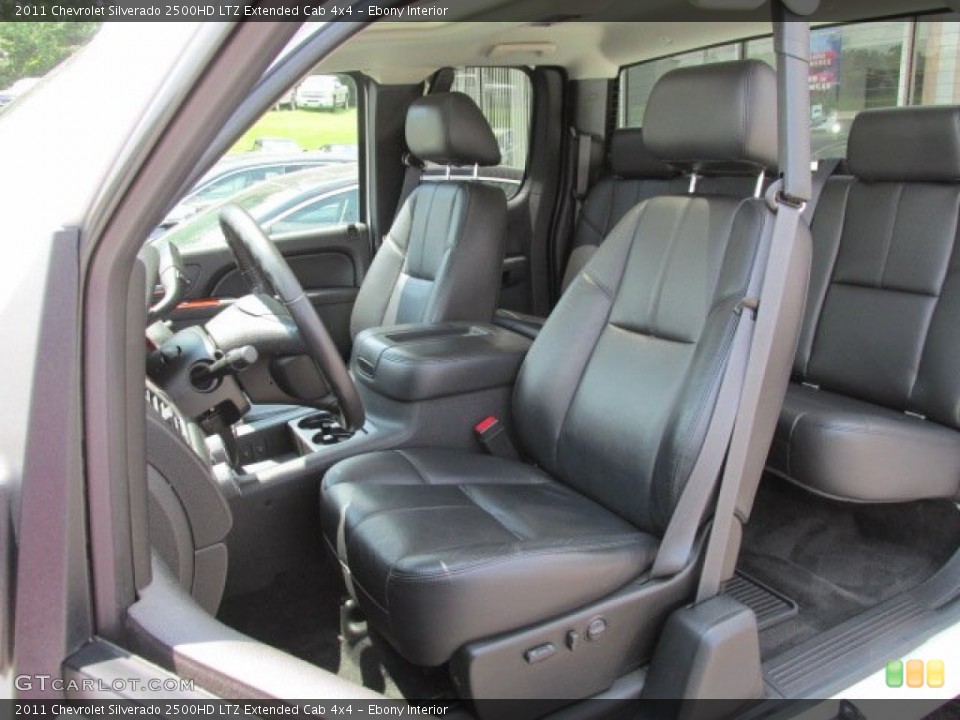 Ebony Interior Front Seat for the 2011 Chevrolet Silverado 2500HD LTZ Extended Cab 4x4 #81380972