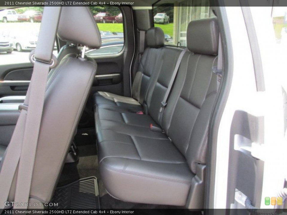 Ebony Interior Rear Seat for the 2011 Chevrolet Silverado 2500HD LTZ Extended Cab 4x4 #81381010