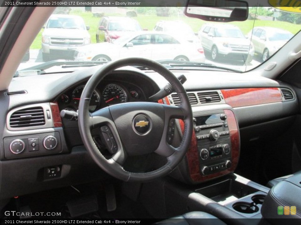 Ebony Interior Dashboard for the 2011 Chevrolet Silverado 2500HD LTZ Extended Cab 4x4 #81381030
