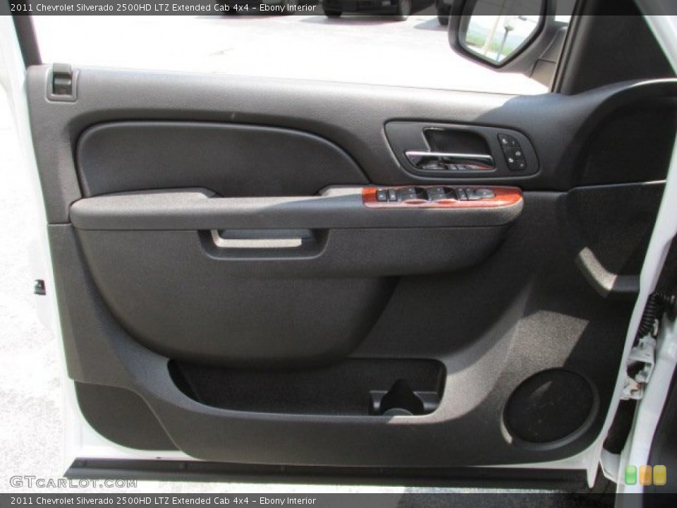 Ebony Interior Door Panel for the 2011 Chevrolet Silverado 2500HD LTZ Extended Cab 4x4 #81381054