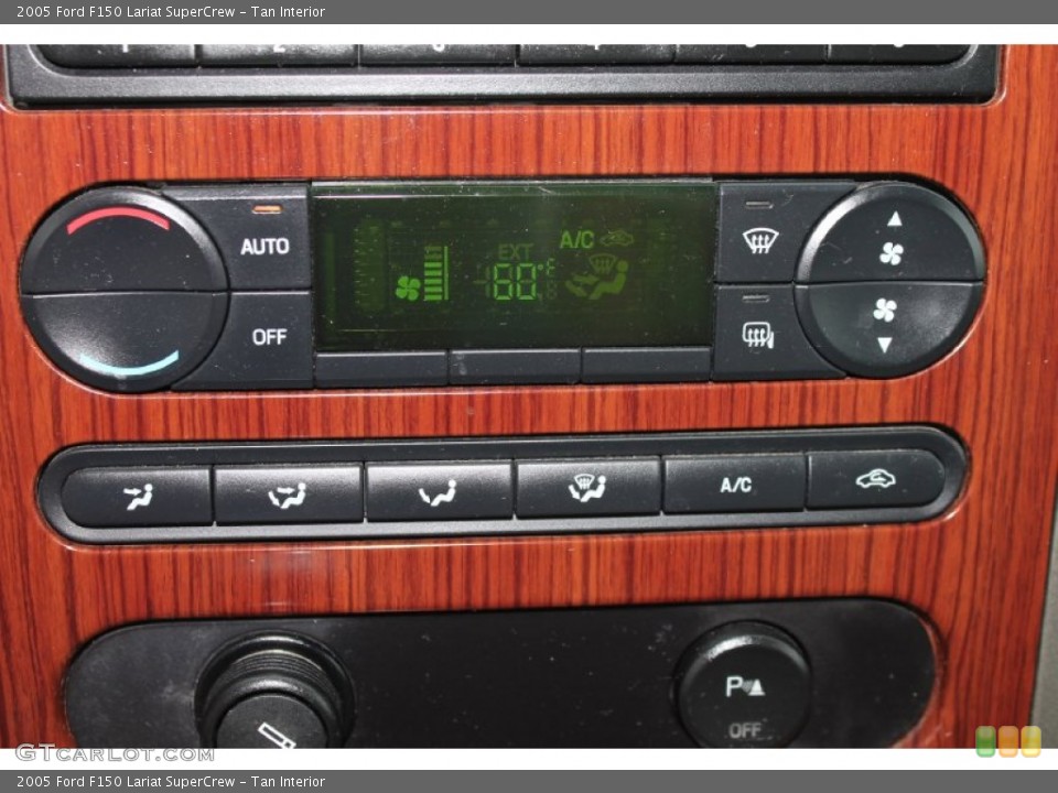 Tan Interior Controls for the 2005 Ford F150 Lariat SuperCrew #81381777