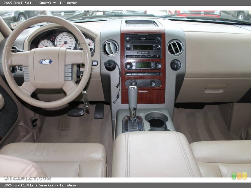 Tan Interior Dashboard for the 2005 Ford F150 Lariat SuperCrew #81382043