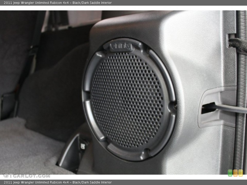 Black/Dark Saddle Interior Audio System for the 2011 Jeep Wrangler Unlimited Rubicon 4x4 #81382283
