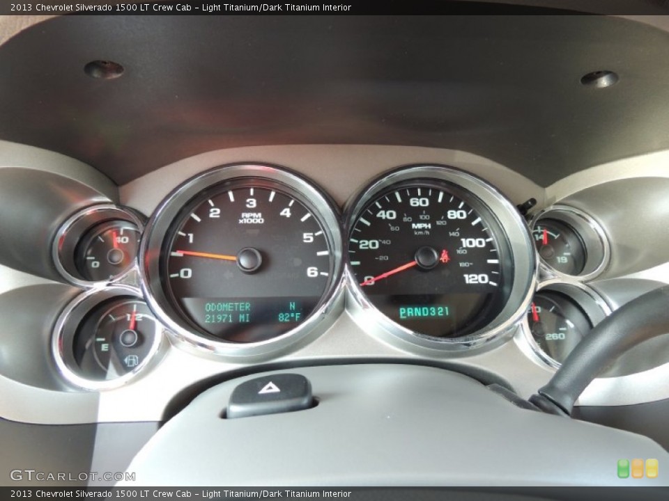 Light Titanium/Dark Titanium Interior Gauges for the 2013 Chevrolet Silverado 1500 LT Crew Cab #81382677