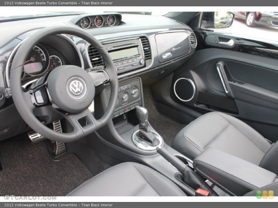 Titan Black Interior Prime Interior for the 2013 Volkswagen Beetle Turbo Convertible #81383565