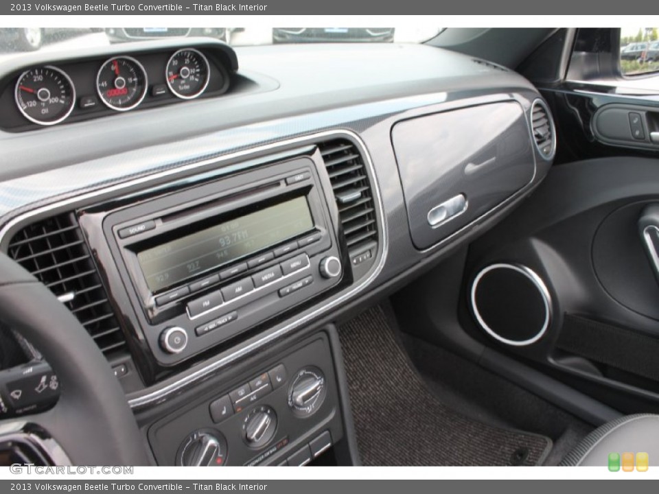 Titan Black Interior Dashboard for the 2013 Volkswagen Beetle Turbo Convertible #81383617