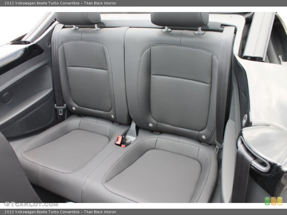 Titan Black Interior Rear Seat for the 2013 Volkswagen Beetle Turbo Convertible #81383866
