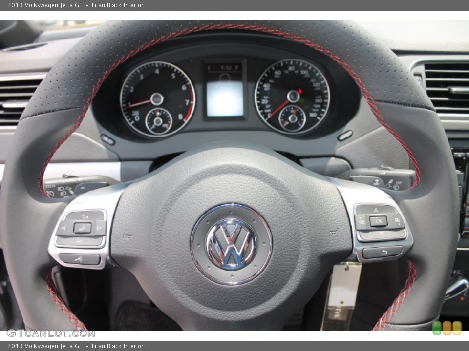 Titan Black Interior Steering Wheel for the 2013 Volkswagen Jetta GLI #81384433