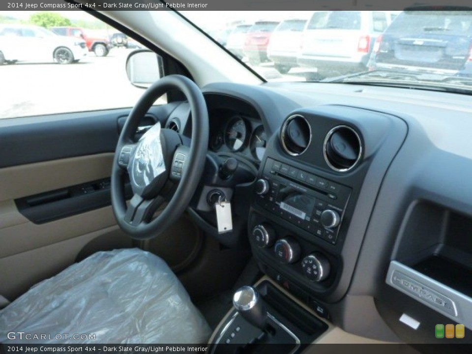 Dark Slate Gray/Light Pebble Interior Dashboard for the 2014 Jeep Compass Sport 4x4 #81384444