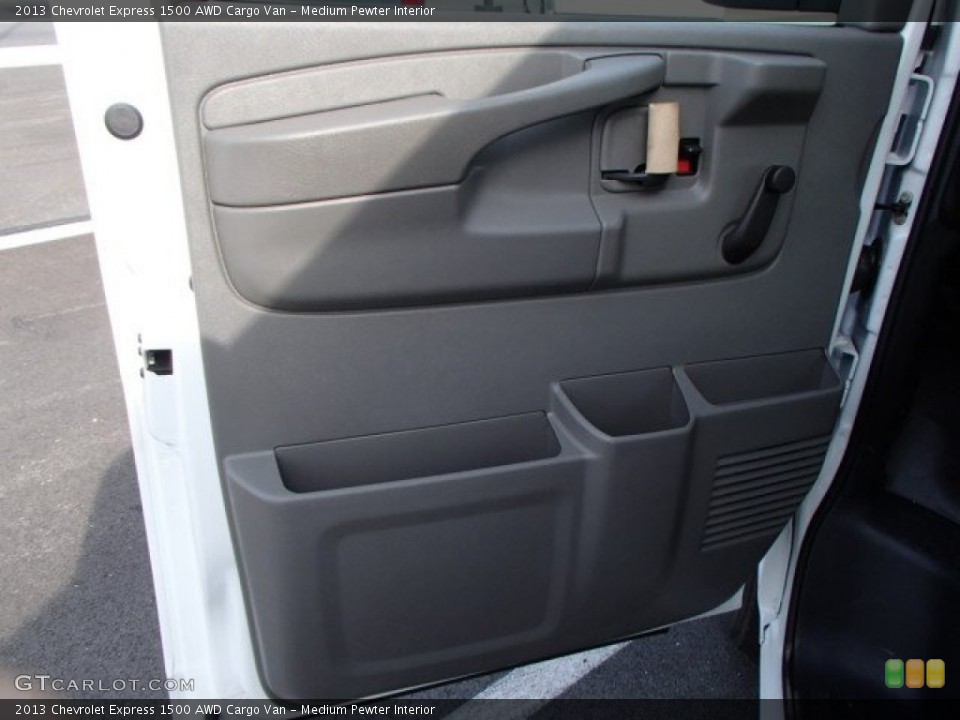 Medium Pewter Interior Door Panel for the 2013 Chevrolet Express 1500 AWD Cargo Van #81384581