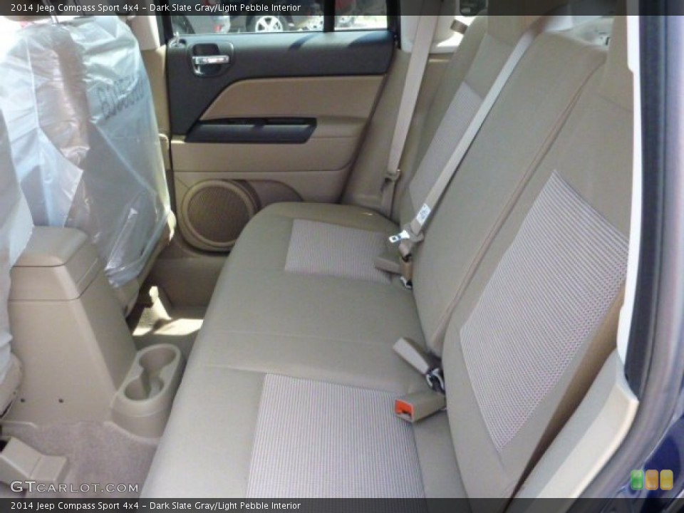 Dark Slate Gray/Light Pebble Interior Rear Seat for the 2014 Jeep Compass Sport 4x4 #81384582