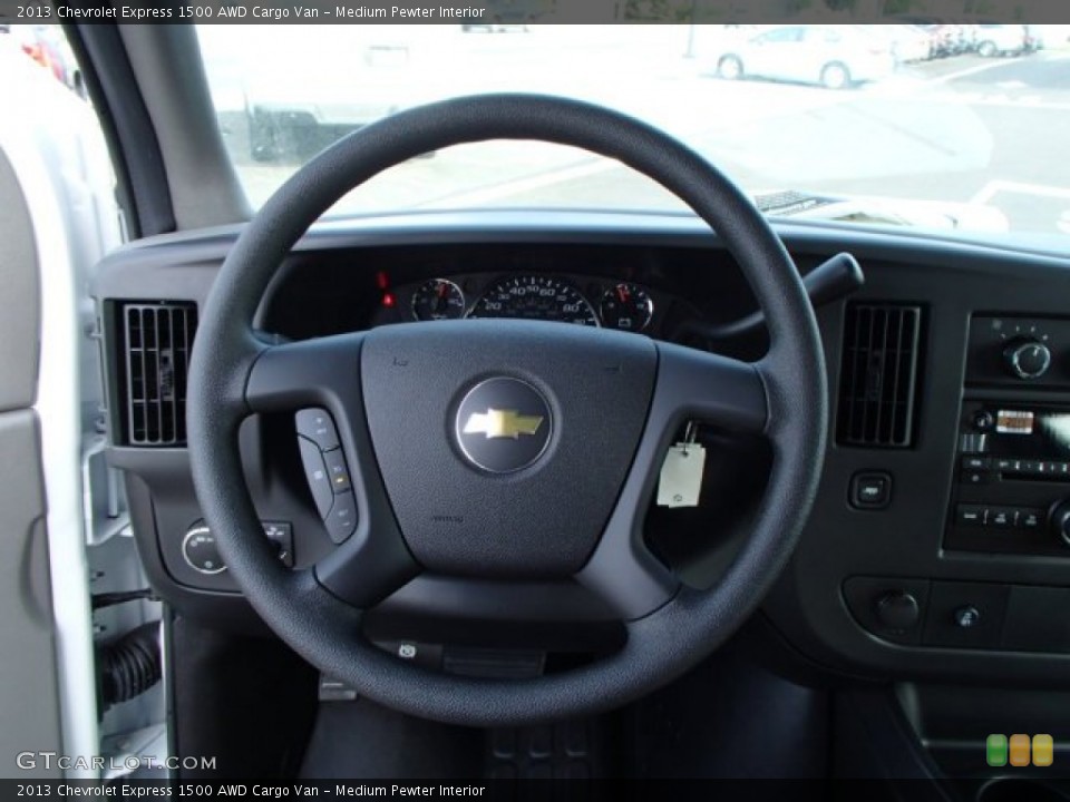 Medium Pewter Interior Steering Wheel for the 2013 Chevrolet Express 1500 AWD Cargo Van #81384678