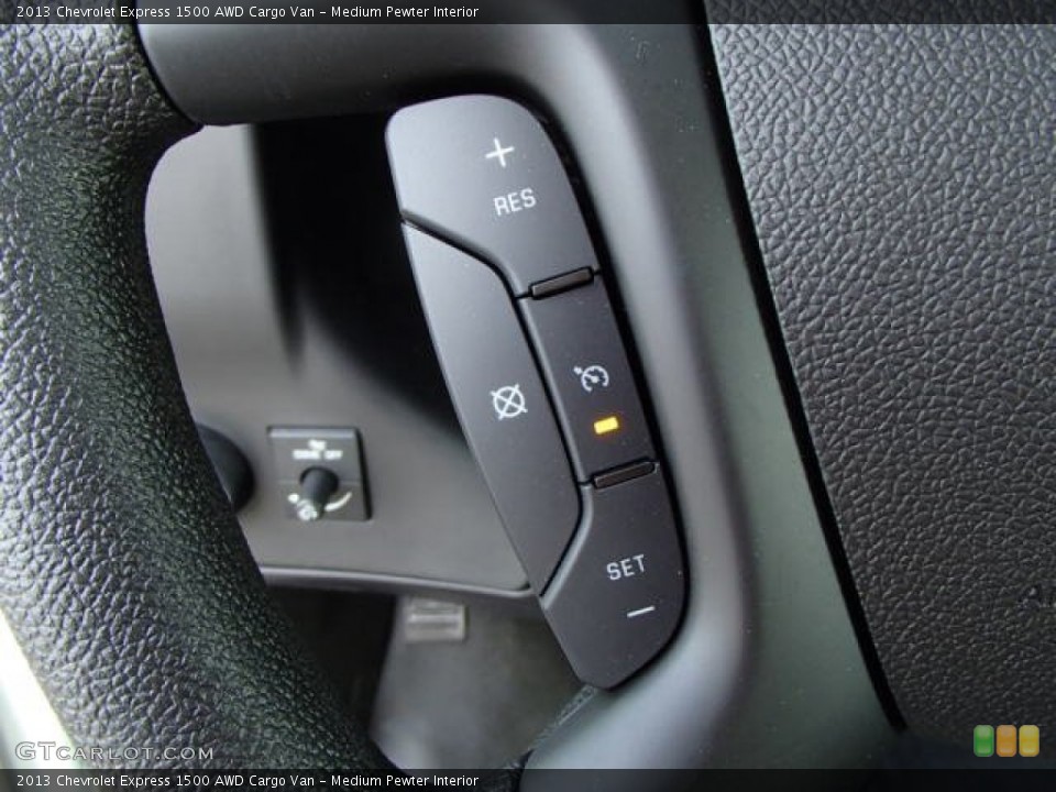 Medium Pewter Interior Controls for the 2013 Chevrolet Express 1500 AWD Cargo Van #81384696