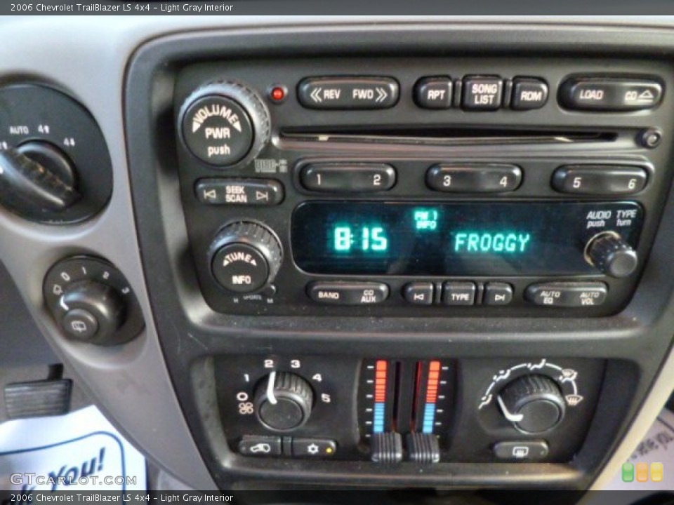 Light Gray Interior Controls for the 2006 Chevrolet TrailBlazer LS 4x4 #81385600