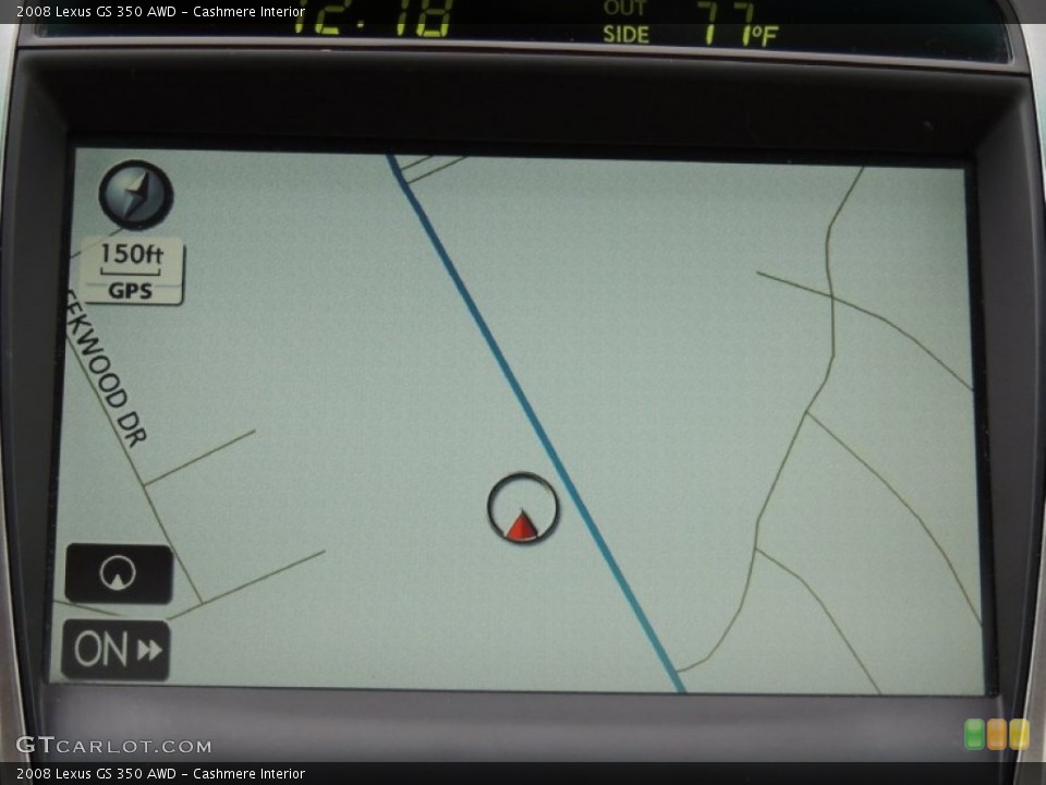 Cashmere Interior Navigation for the 2008 Lexus GS 350 AWD #81385668