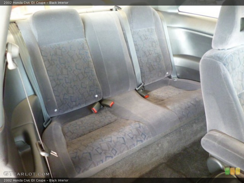 Black Interior Rear Seat for the 2002 Honda Civic EX Coupe #81385857