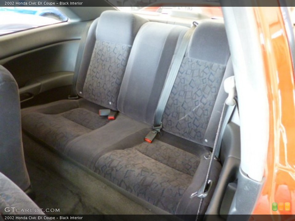 Black Interior Rear Seat for the 2002 Honda Civic EX Coupe #81385892