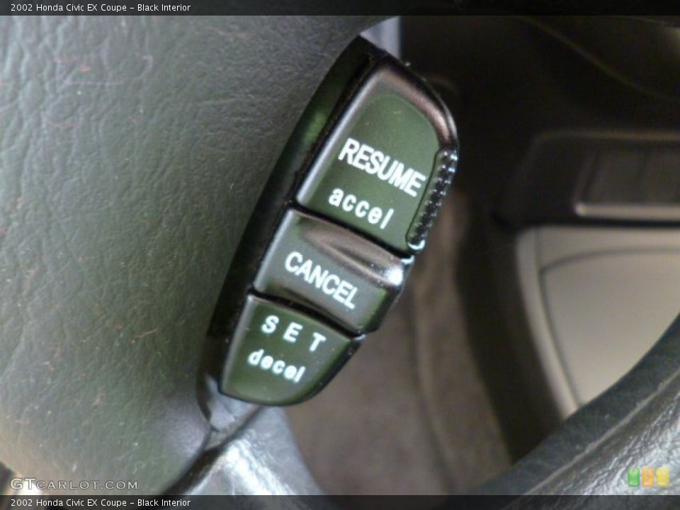 Black Interior Controls for the 2002 Honda Civic EX Coupe #81385971