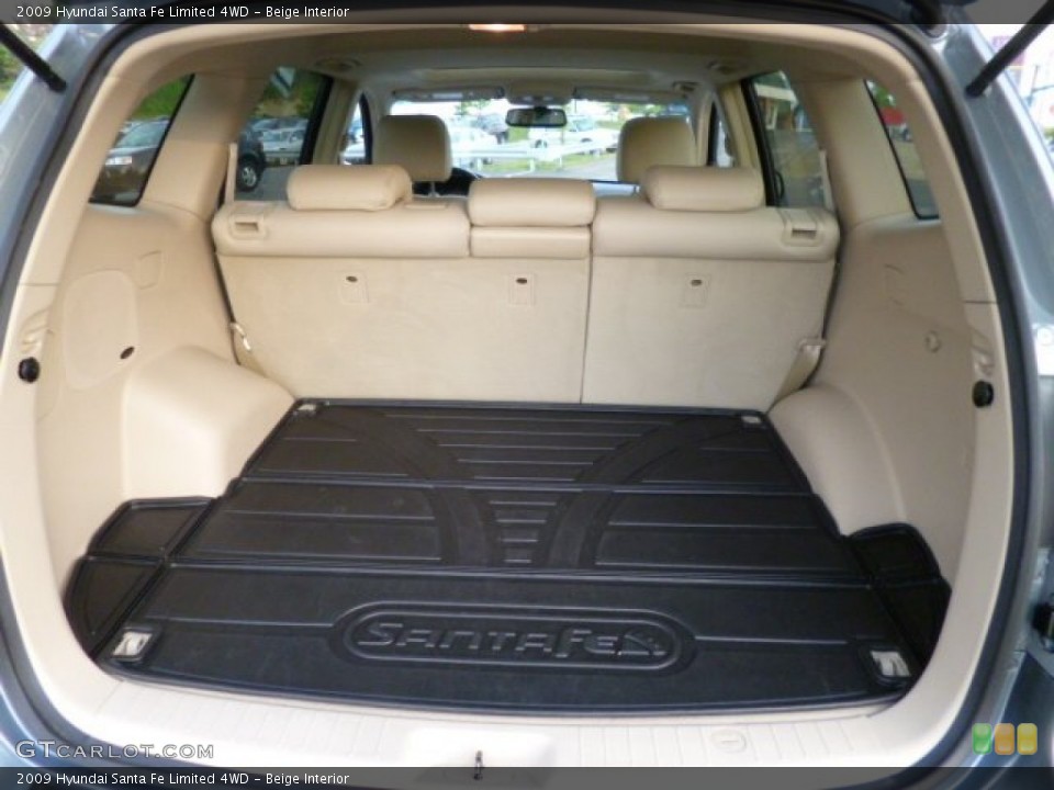 Beige Interior Trunk for the 2009 Hyundai Santa Fe Limited 4WD #81386322