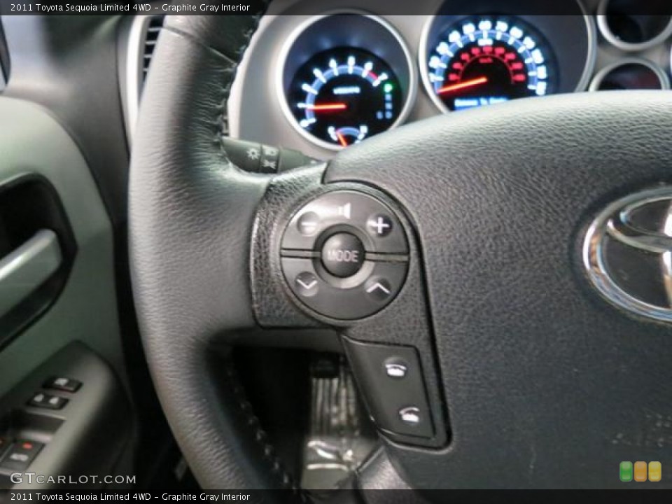 Graphite Gray Interior Controls for the 2011 Toyota Sequoia Limited 4WD #81386931