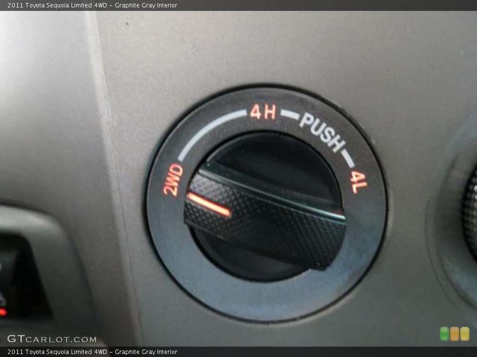 Graphite Gray Interior Controls for the 2011 Toyota Sequoia Limited 4WD #81387078