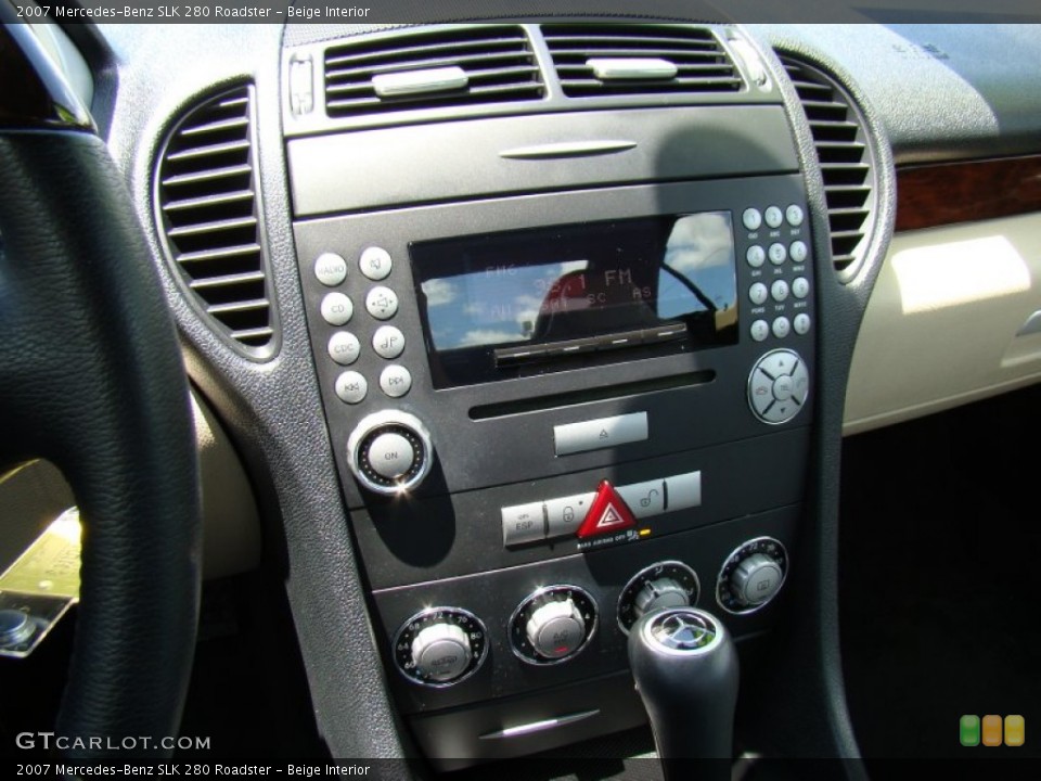 Beige Interior Controls for the 2007 Mercedes-Benz SLK 280 Roadster #81387352