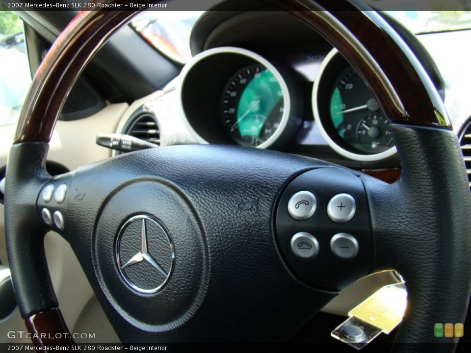 Beige Interior Controls for the 2007 Mercedes-Benz SLK 280 Roadster #81387462