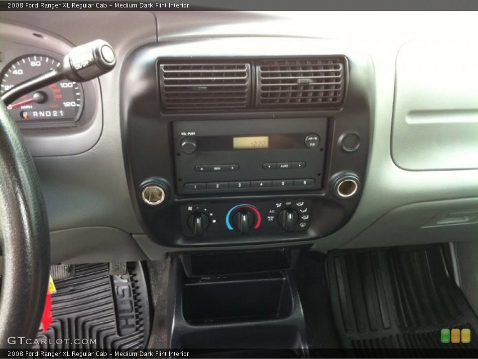 Medium Dark Flint Interior Controls for the 2008 Ford Ranger XL Regular Cab #81387960