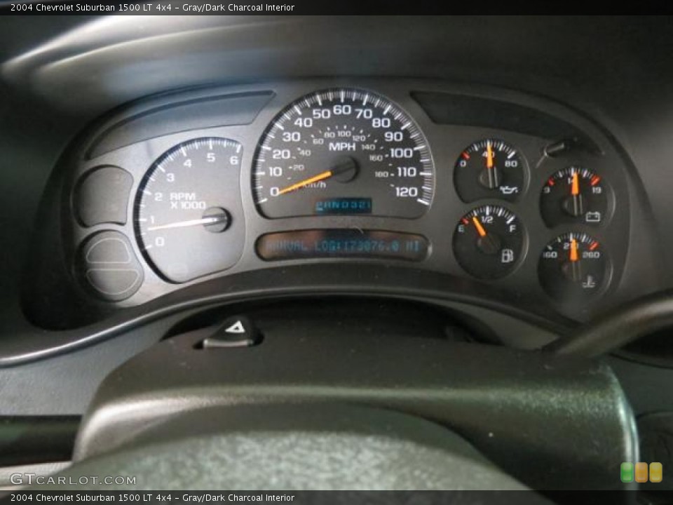 Gray/Dark Charcoal Interior Gauges for the 2004 Chevrolet Suburban 1500 LT 4x4 #81388140