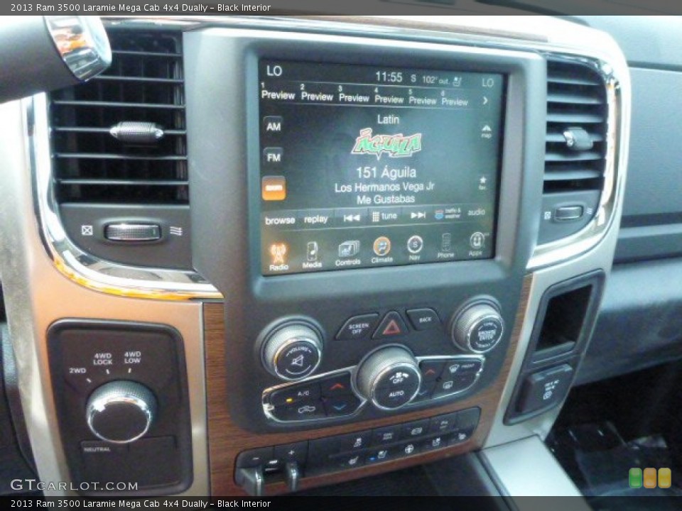Black Interior Controls for the 2013 Ram 3500 Laramie Mega Cab 4x4 Dually #81388298