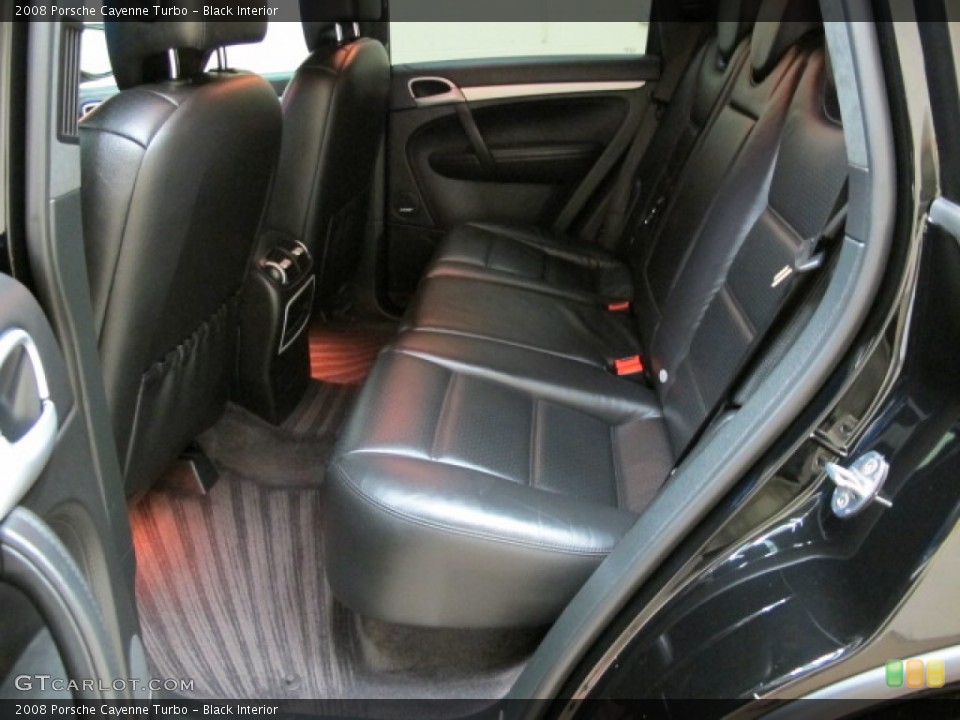 Black Interior Rear Seat for the 2008 Porsche Cayenne Turbo #81389047