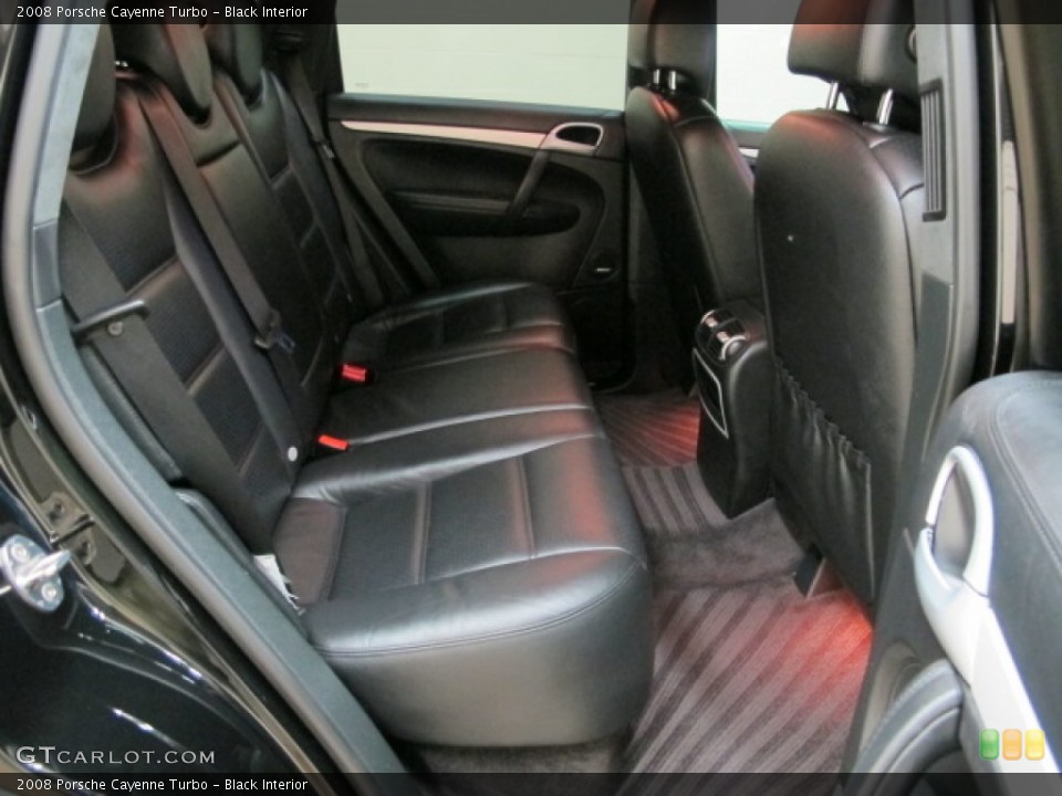 Black Interior Rear Seat for the 2008 Porsche Cayenne Turbo #81389081