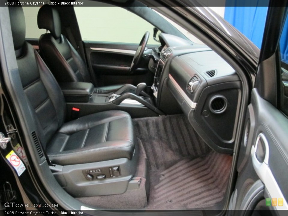 Black Interior Front Seat for the 2008 Porsche Cayenne Turbo #81389136