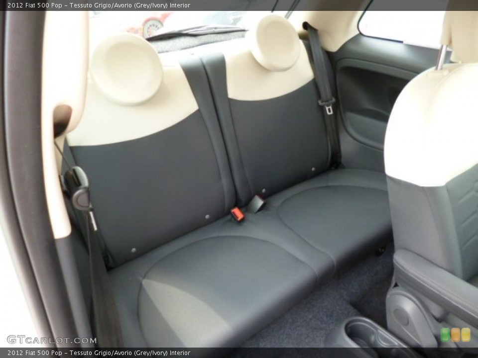 Tessuto Grigio/Avorio (Grey/Ivory) Interior Rear Seat for the 2012 Fiat 500 Pop #81389220