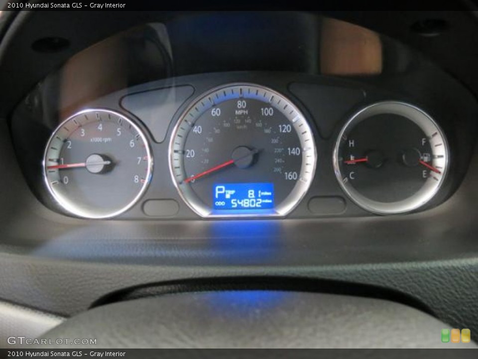 Gray Interior Gauges for the 2010 Hyundai Sonata GLS #81389339