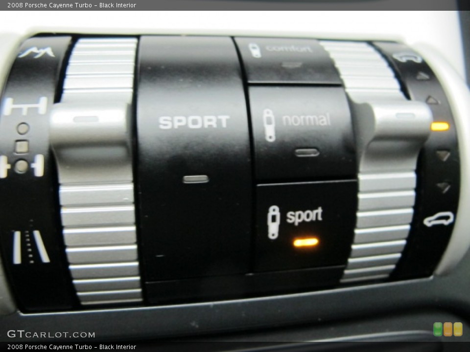 Black Interior Controls for the 2008 Porsche Cayenne Turbo #81389370