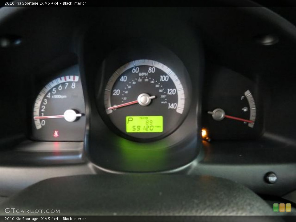 Black Interior Gauges for the 2010 Kia Sportage LX V6 4x4 #81389946