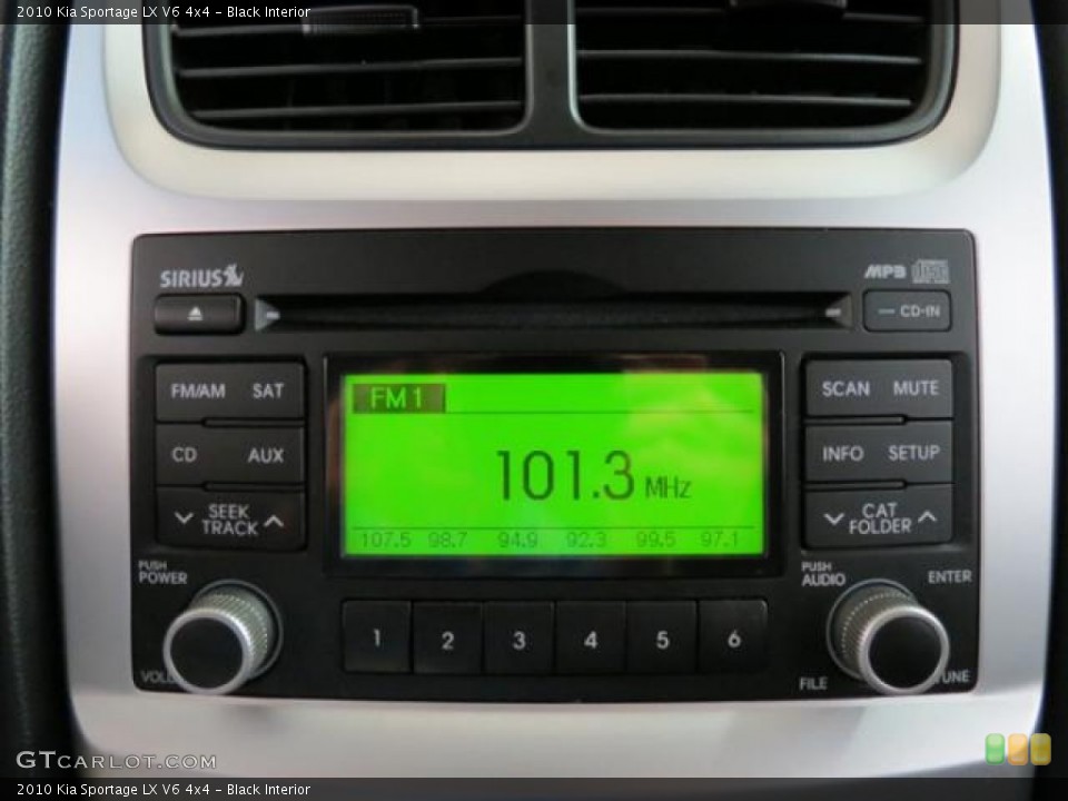 Black Interior Audio System for the 2010 Kia Sportage LX V6 4x4 #81389961