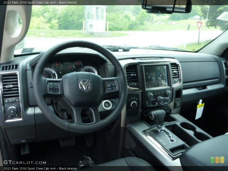 Black Interior Dashboard for the 2013 Ram 1500 Sport Crew Cab 4x4 #81392052