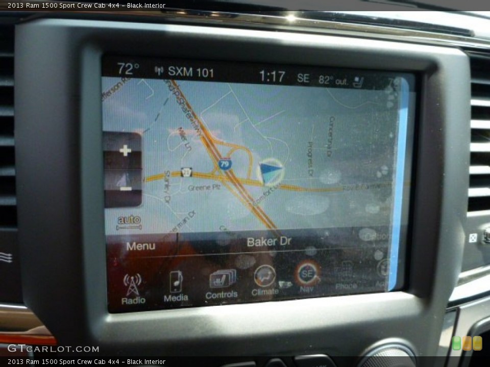 Black Interior Navigation for the 2013 Ram 1500 Sport Crew Cab 4x4 #81392149